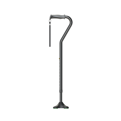 Quad Offset Cane - Self-Standing, Soft Grip
